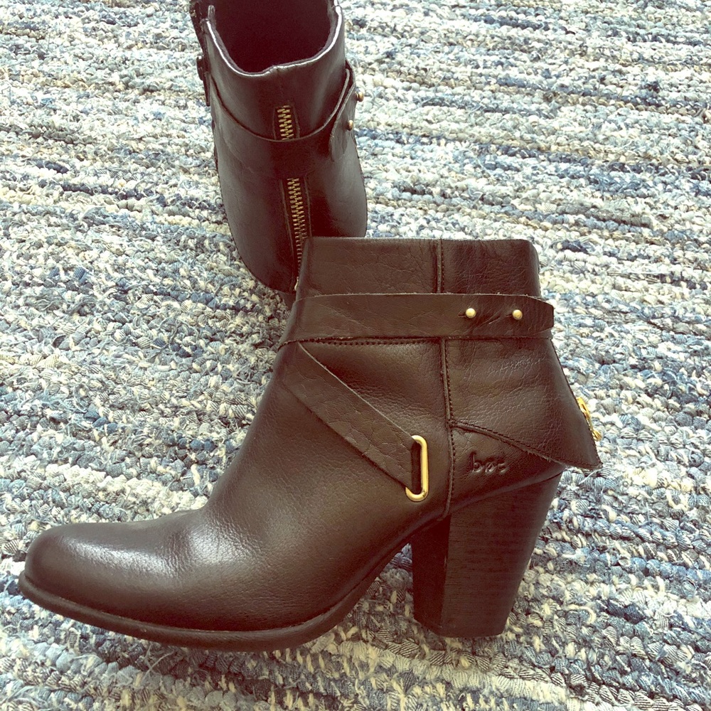 BOC Black Bootie Heels